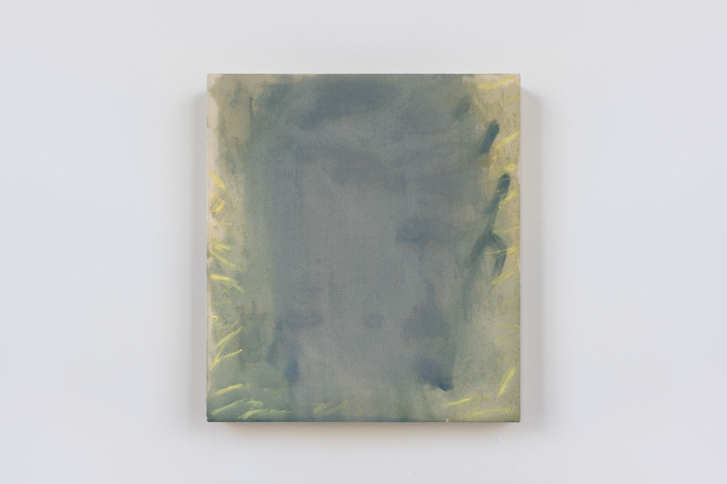 A GOOD GREY. OIL, GLUE, CANVAS. 22" x 20". 2009