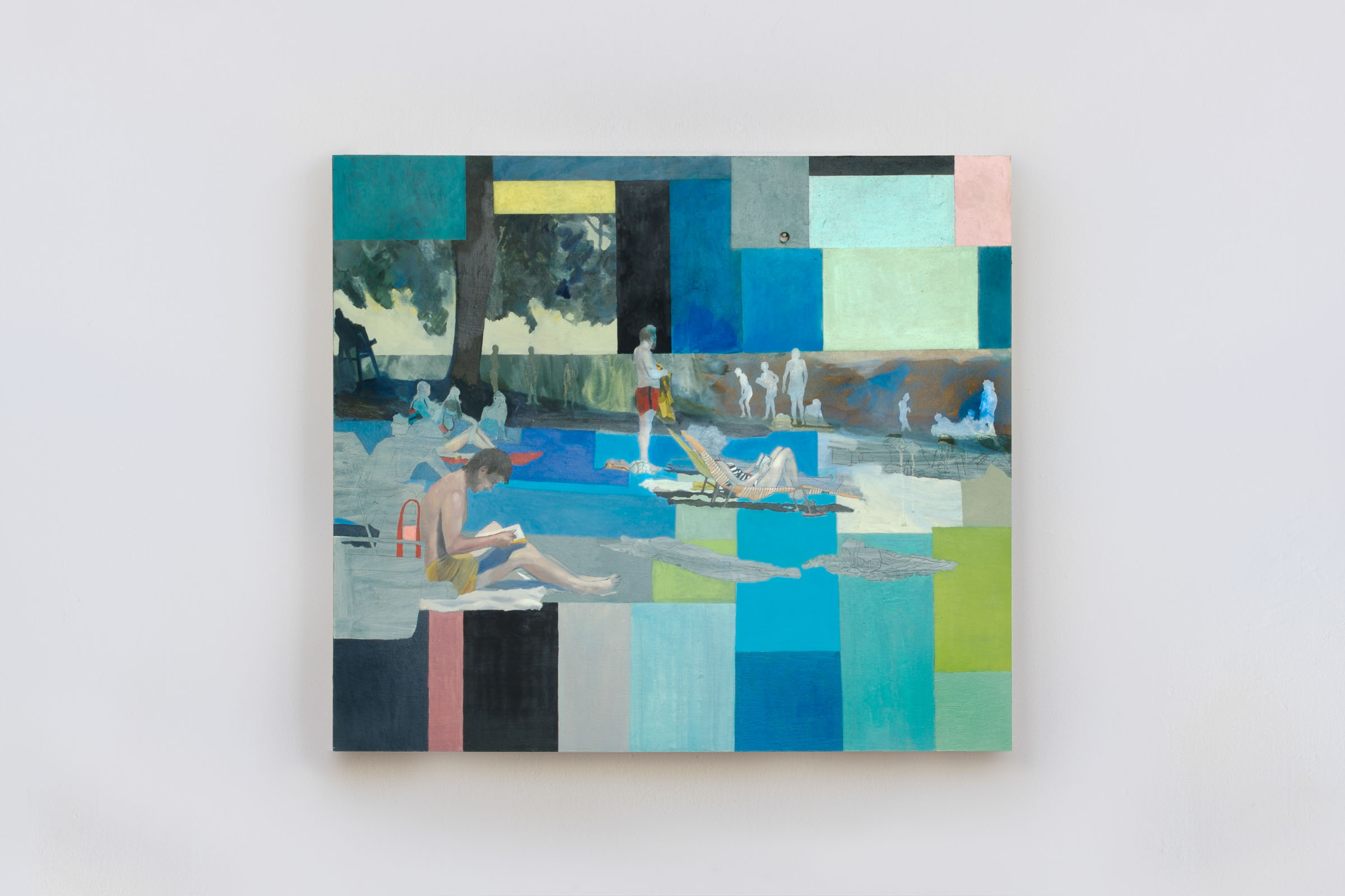 BEACH BOOGIE. OIL, PENCIL, GESSO, CANVAS, MDF. 24" x 26". 2007