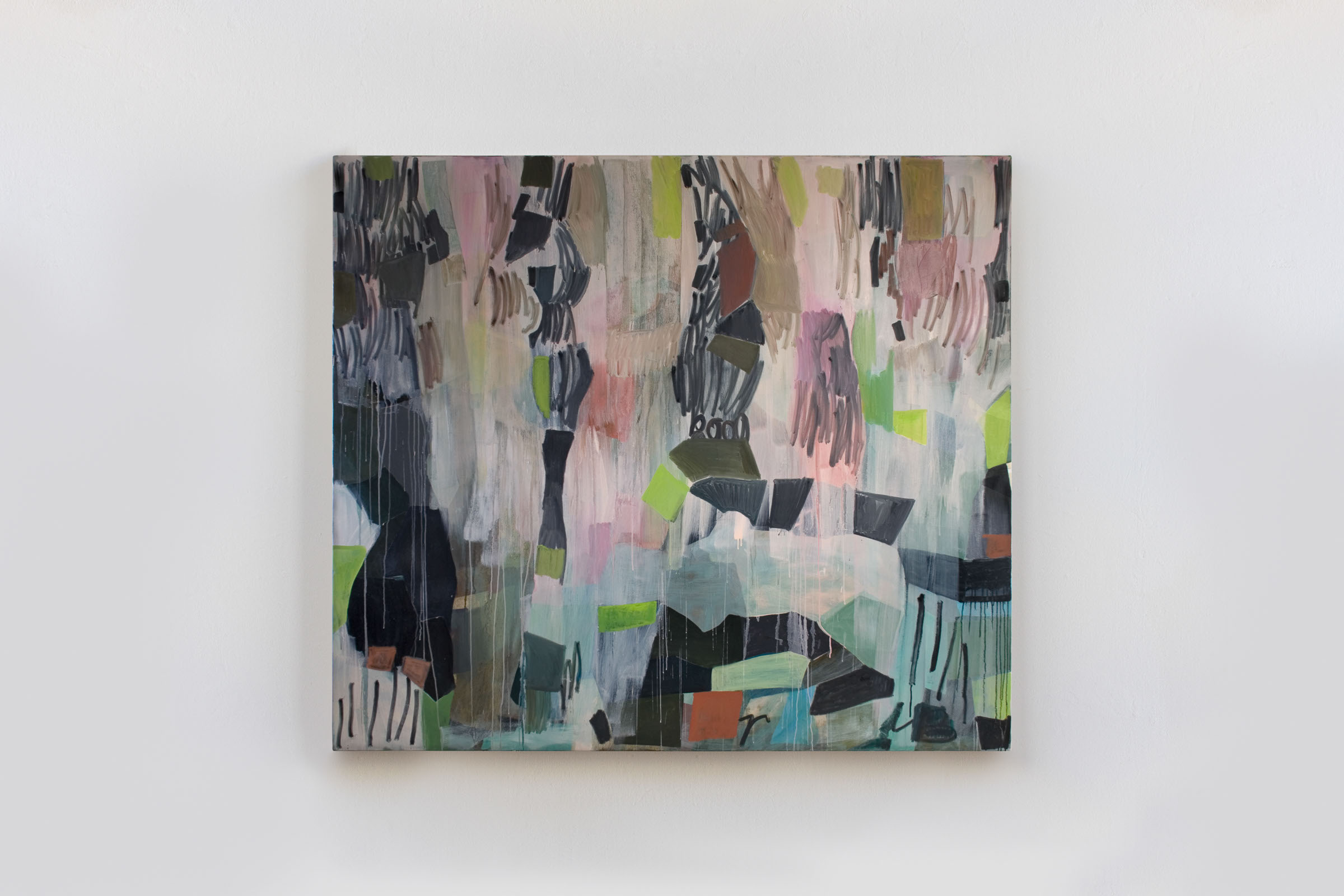 CONCEAL AND REVEAL. OIL, PENCIL, CANVAS. 79" x 85". 2008