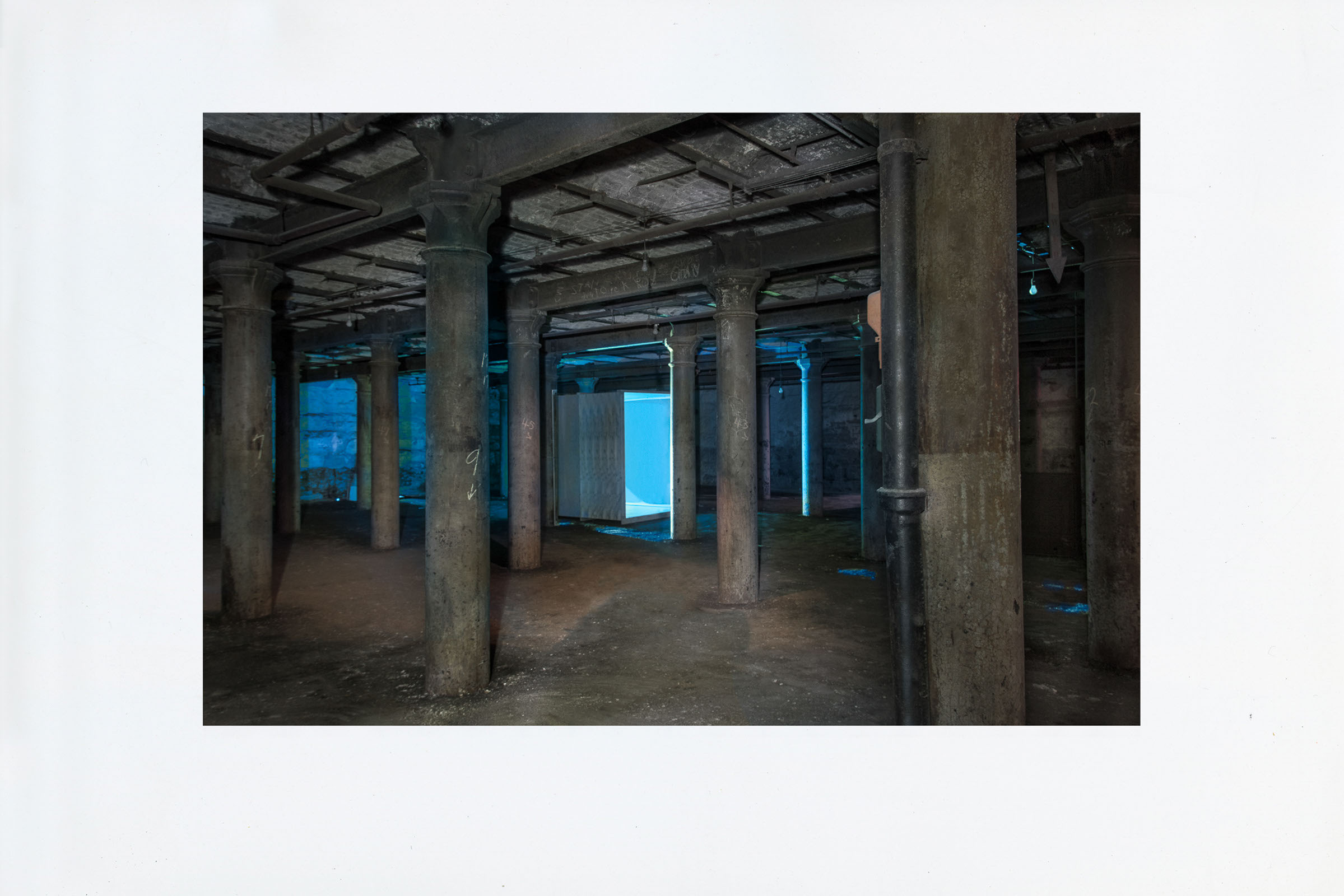 MINE, SCREENING. SINGLE CHANNEL INSTALLATION. LEMP BREWERY, ST LOUIS. 2011