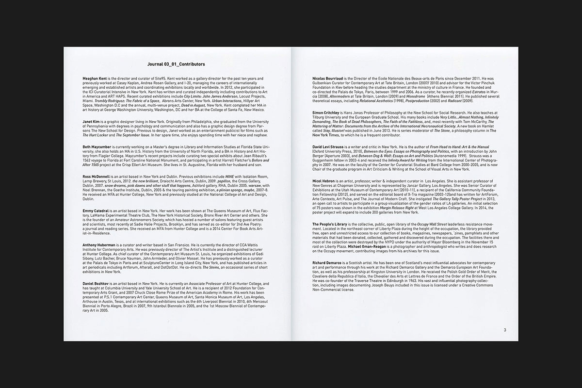 SITE 95 JOURNAL 03_01. EDITOR AND GUEST DESIGNER, 2014
